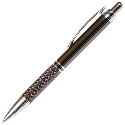 A206 Series Promotional Click Activated Pencil with a Gun Metal aluminum body - Lanier Pens