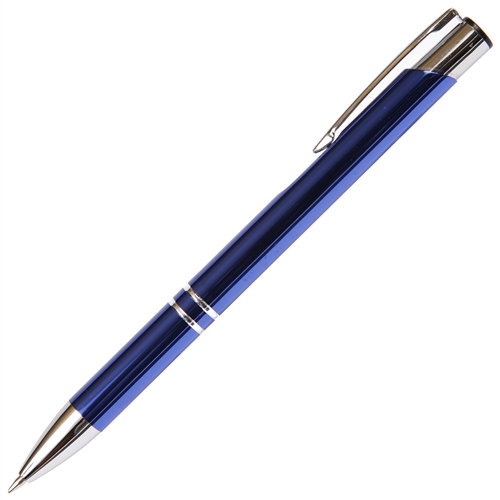 B202 Series Promotional Click Pencil with a Blue aluminum body - Lanier Pens