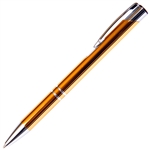 B205 Series Promotional Click Pencil with a Gold aluminum body - Lanier Pens