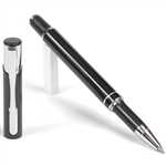 B200 Series Promotional Black Rollerball Point Pen with a aluminum body - Lanier Pens