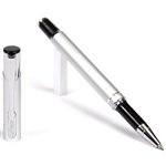 B204 Series Promotional Silver Rollerball Point Pen with a aluminum body - Lanier Pens