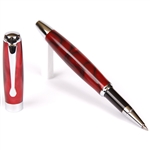 Red & Black Marbleized Gloss Body Rollerball Pen by Lanier Pens