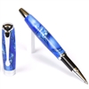 Blue & Pearl Marbleized Gloss Body Rollerball Pen by Lanier Pens