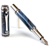 Majestic Fountain Pen - Blue Maple Burl