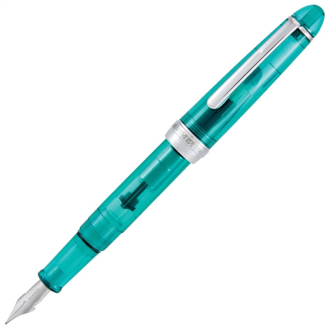 Monteverde Monza 3 Set Crystal Clear Fountain Pen - Teal (MV36831) By Lanier Pens