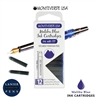 Monteverde G305MU Ink Cartridges Clear Case Gemstone Malibu Blue- Pack of 12 /