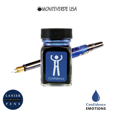 Monteverde G309CL 30 ml Emotions Fountain Pen Ink Bottle- Confidence Blue