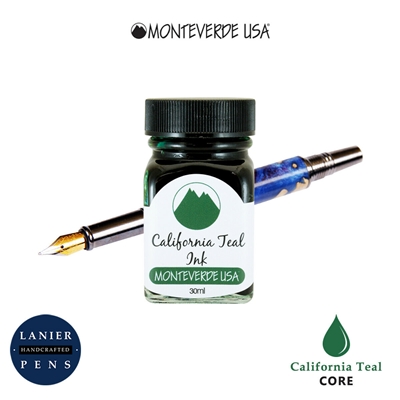 Monteverde G309CT 30 ml Core Fountain Pen Ink Bottle- California Teal