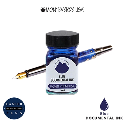 Monteverde G309DU 30 ml Fountain Pen Ink Bottle Documental Permanent Blue / Monteverde G309DU Blue Documental Ink Bottle