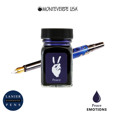 Monteverde G309PU 30 ml Emotions Fountain Pen Ink Bottle- Peace Blue