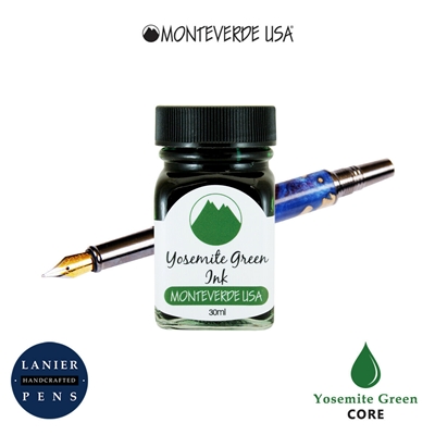 Monteverde G309YG 30 ml Core Fountain Pen Ink Bottle- Yosemite Green