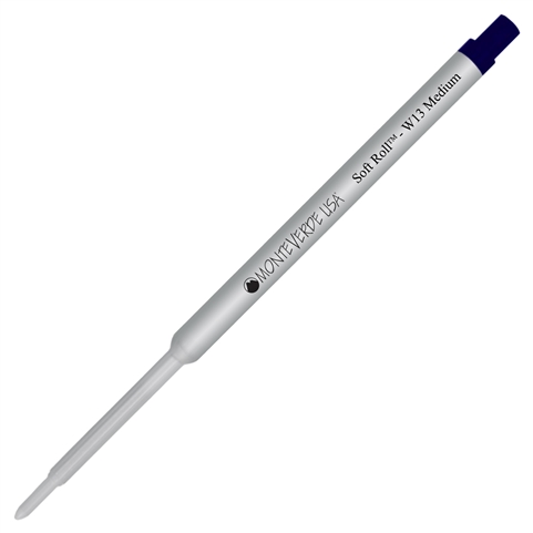 Monteverde Soft Roll Ballpoint W13 Paste Ink Refill Compatible with most Waterman Style Ballpoint Pens - (Medium Tip 0.7mm), Pens by Lanier