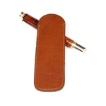 Tan Double Leather Pen Slip by Lanier Pens, lanierpens, lanierpens.com, wndpens, WOOD N DREAMS, Pensbylanier