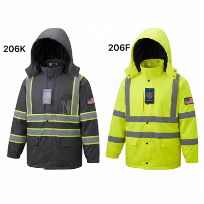 Men's Hivs winter jacket fleece lining with hood
