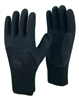 1 dozen (12 pairs) Black LATEX PALM COATED Nylon flexible glove