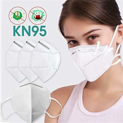 16 Pcs 4-Ply Mouth Covers, White, KN95 95% Filtration, Reusable, 4 Layer Cover to Block Dust Cough Sneezeâ€¦