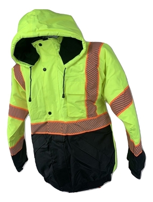 High-Visibility Green Bomber Jacket 203