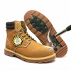 Jacata Brand Men's Steel toe Genuine Leather Wheat Classic Padded Collar Style 8605 Construction boots