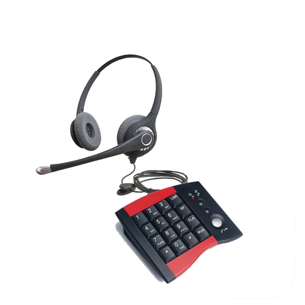 Flex Series Dual Ear Noise Canceling Headset - w/ DA207 Telephone