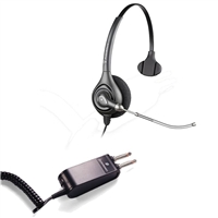 Plantronics HW251 SupraPlus Headset w/ Voice Tube - P10/2250 Amplifier 2 Prong Bundle