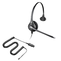 Plantronics HW251N SupraPlus Headset w/ Noise Canceling Mic - 26716-01 Amplifier/Cisco Direct Connect Cable Bundle