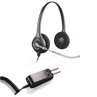 Plantronics HW261 SupraPlus Headset w/ Voice Tube - P10/2250 Amplifier 2 Prong Bundle