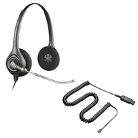 Plantronics HW261 SupraPlus Headset w/ Voice Tube - A10 Direct Connect Cable Bundle