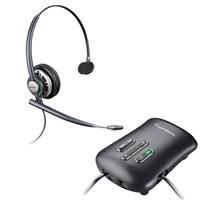 Plantronics HW710 EncorePro Headset - VistaPlus AP15 Amplifier Bundle