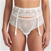 Jane suspender belt - a playful accessory you can wear on the hips or off the waist. Ivory goes with everything and is perfect for brides!