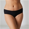 Black everyday shorty providing comfort and a smooth and seamless finish.