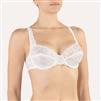 High quality white lace bra with underwire
