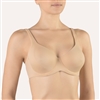 Nude soft full cup supportive bra with underwire made from a smooth microfibre fabric