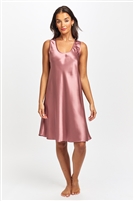 Beautiful premium quality silk nightdress featuring a scoop neck and wide shoulder straps.