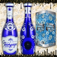 Champagne Pip'n Glass Hand Pipe | Blue