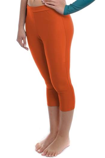 Orange Capri Dance Pants (Spandex)