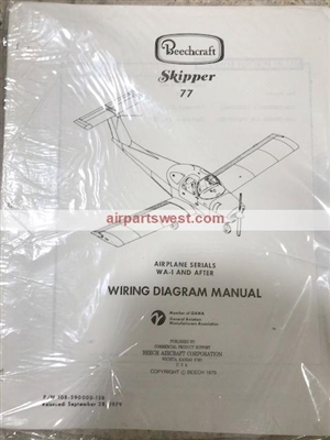 108-590000-15B wiring diagrams Beechcraft Skipper NEW