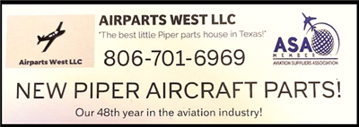 30812-00 plate external power Piper Aircraft NEW