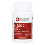 K2 MK-7 & D3 180 mcg K2 / 5000 IU (125 mcg) D3