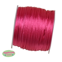 1mm hot Pink Satin Bead Cording