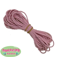 1.5mm Pink Leather Bead Cording