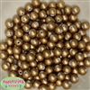 10mmGold Acrylic Matte Pearl Beads sold in packages of 50 beads	