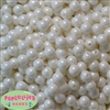10mm White Acrylic Matte Pearl Beads sold in packages of 475 beads