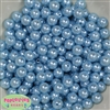 10mm Bulk Baby Blue Acrylic Faux Pearls sold in 475pc