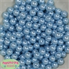 10mm Baby Blue Faux Pearl Beads sold in packages of 50 beads	