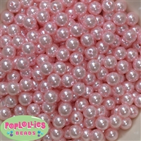 10mm Baby Pink Faux Pearl Beads sold in packages of 50 beads