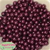 10mm Burgundy Faux Pearl Beads sold in packages of 50 beads