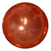 10mm Deep Orange Faux Pearl Beads sold individually
