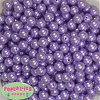10mm Lavender Faux Pearl Beads sold in packages of 50 beads