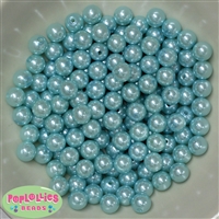 10mm Bulk Light Blue Acrylic Faux Pearls sold in 475pc