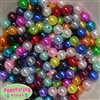 10mm Mixed Colors of Faux Pearl Acrylic Beads sold in packages of 200 beads
